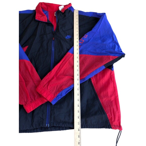 Vintage Nike Track Jacket Adult XL Mens Retro 90s Blue Windbreaker - Picture 7 of 11